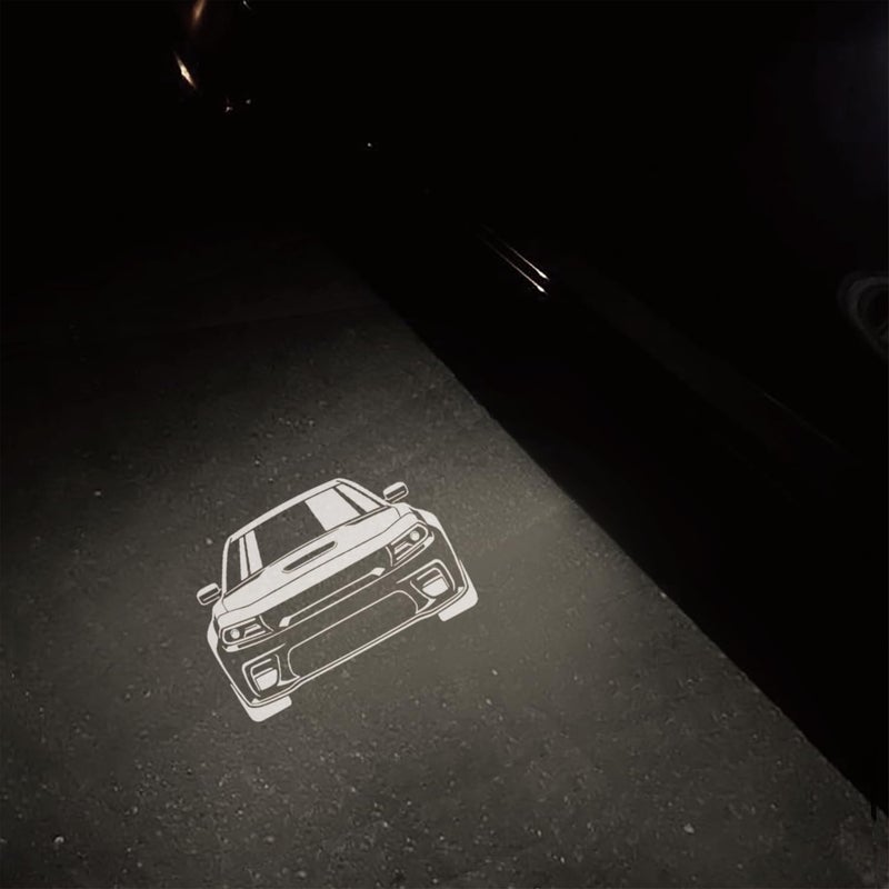 MXGAIC 2Pcs Car Door Logo Lights Compatible with Charger 2010-present Puddle Lamps Projector Laser Door Shadow Light Puddle Lights Accessories (P3) - Image 2